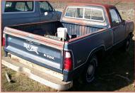 1976 Dodge D100 Custom 1/2 Ton Sweptside Pickup Truck For Sale $5,000 right rear view