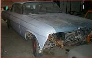 1962 Chevrolet Impala SS Two Door hardtop Silver Blue For Sale $5,000 right front view