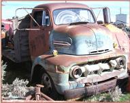 1951 Ford F-5 COE Cab-Over-Engine Flatbed Truck Gray For Sale $5,000 right front view