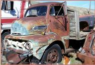 1951 Ford F-5 COE Cab-Over-Engine Flatbed Truck Gray For Sale $5,000 left front view
