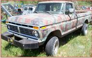 1976 Ford F-150 Ranger 4X4 1/2 Ton Pickup Truck Camo For Sale $1,750 left front view
