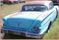 1958 Chevrolet Bel Air 2 Door Hardtop Sport Coupe For Sale $7,500 right rear view