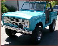 1966 Ford Bronco Custom 4X4 Convertible with Bikini Top For Sale $35,000 left front view