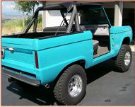 1966 Ford Bronco Custom 4X4 Convertible with Bikini Top For Sale $35,000 right rear view