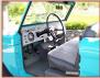 1966 Ford Bronco Custom 4X4 Convertible with Bikini Top For Sale $35,000 left front interior view