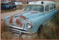 1954 Pontiac Chieftain Eight 5 Door Commercial Ambulance For Sale $4,500 left front view