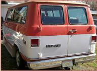 1978 Chevrolet Beauville 30 One Ton 11 Passenger Six Door Transportation Van For Sale $3,000 left rear view