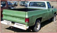 1975 Chevrolet C-10 1/2 Ton Custom Deluxe 4X4 Pickup Truck For Sale $2,500 right rear view