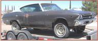 1969 Chevrolet Chevelle SS-396 2 Door Hardtop For Sale $6,000 right front side view
