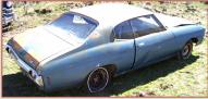 1971 Chevrolet Chevelle 2 Door Hardtop For Sale $5,500 right rear side view