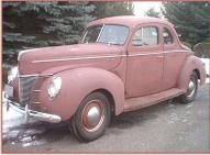 1940 Ford DeLuxe 5 Window Coupe For Sale left front interior view