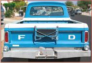 1965 Ford F-100 Custom Cab 1/2 Ton Pickup For Sale $7,000 rear view