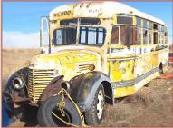 1942 IHC International KB-6 28 Passenger School Bus RV Conversion For Sale left front view