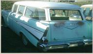 1957 Chevrolet Two-Ten 210 4 Door Station Wagon left rear view