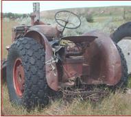 1952 IHC International WD-6 Diesel Farm Tractor left rear view