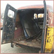 1941 Ford Series 1GY Model 82 One Ton Panel Truck right rear view with doors open