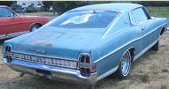 1968 Ford Fairlane 500XL Fastback 2 Door Hardtop 390/Auto right rear view