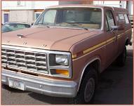 1981 Ford F-150 4X4 1/2 ton Pickup Truck left front view