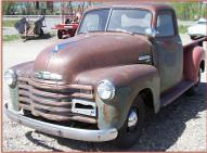 1949 Chevrolet 1/2 ton Pickup Green left front view