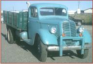 1937 Ford 1 1/2 ton Stake Bed Farm Truck right front view
