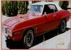 1969 Pontiac Firebird 2 door convertible with 400 CID V-8 and four speed manual floor shift transmission and power top