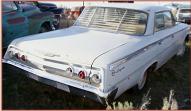 1962 Chevrolet Impala 4 door hardtop right rear view for sale $6,500