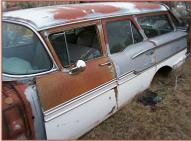 1958 Chevrolet Biscayne Brookwood 9 Passenger Station Wagon left front view for sale $7,500