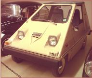 1975 Sebring-Vanguard Electric Citicar 2 door coupe left front view