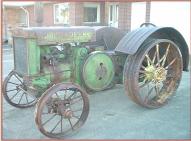 1928 John Deere Model D Unstyled Farm Tractor left front view