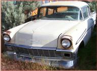 1956 Chevrolet Bel Air V-8 Series 2400C 4 Door Sedan For Sale $5,500 left front view