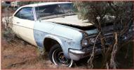 1966 Chevrolet Impala 2 Door Hardtop Yellow For Sale $6,500 right front view