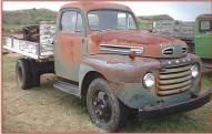 1949 Ford F-4  V-8 One Ton Flatbed Hoist Dump Truck For Sale right front view