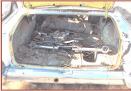 1957 Chevrolet Bel Air 2 door post sedan rear trunk view