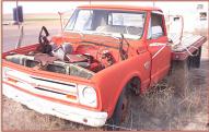1967 Chevy Series C-30 one ton commercial flatbed farm truck left front view