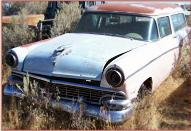 1956 Ford Ranch Wagon 2 door 6 passenger station wagon with air conditioning left front view